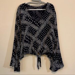 Charlotte Russe Paisley Top - 2X